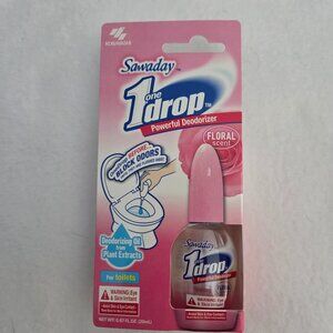 One-Drop Powerful Toilet Odor Eliminator Floral Scent 0.67 fl oz - NIB